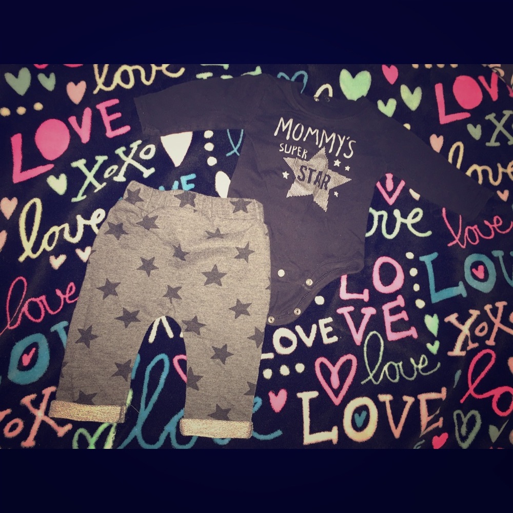 0-3 month 2 piece outfit